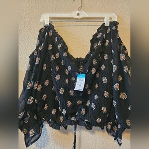 NWT Rue+ Off Shoulder Crop Top